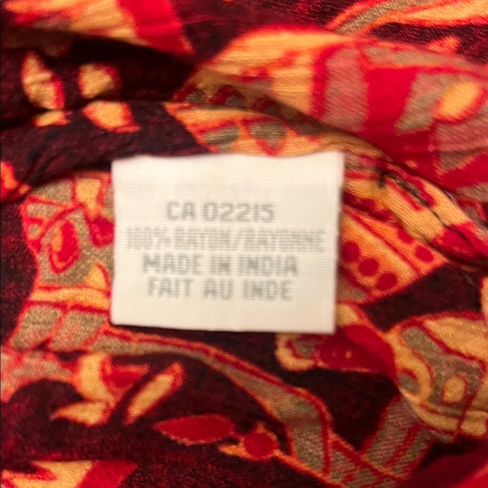 VINTAGE BOHO GYPSY ELEPHANTS CAMELS MAXI DRESS PAISLEY LARGE - Picture 7 of 7